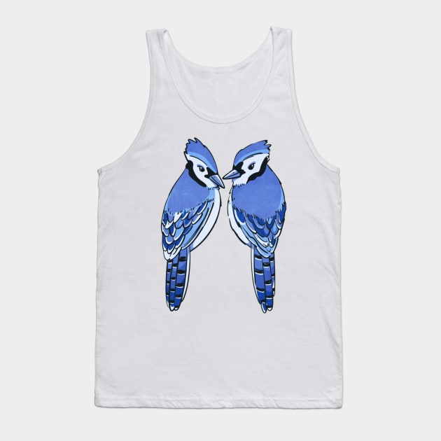 Two Blue Jay birds Tank Top by mehdime